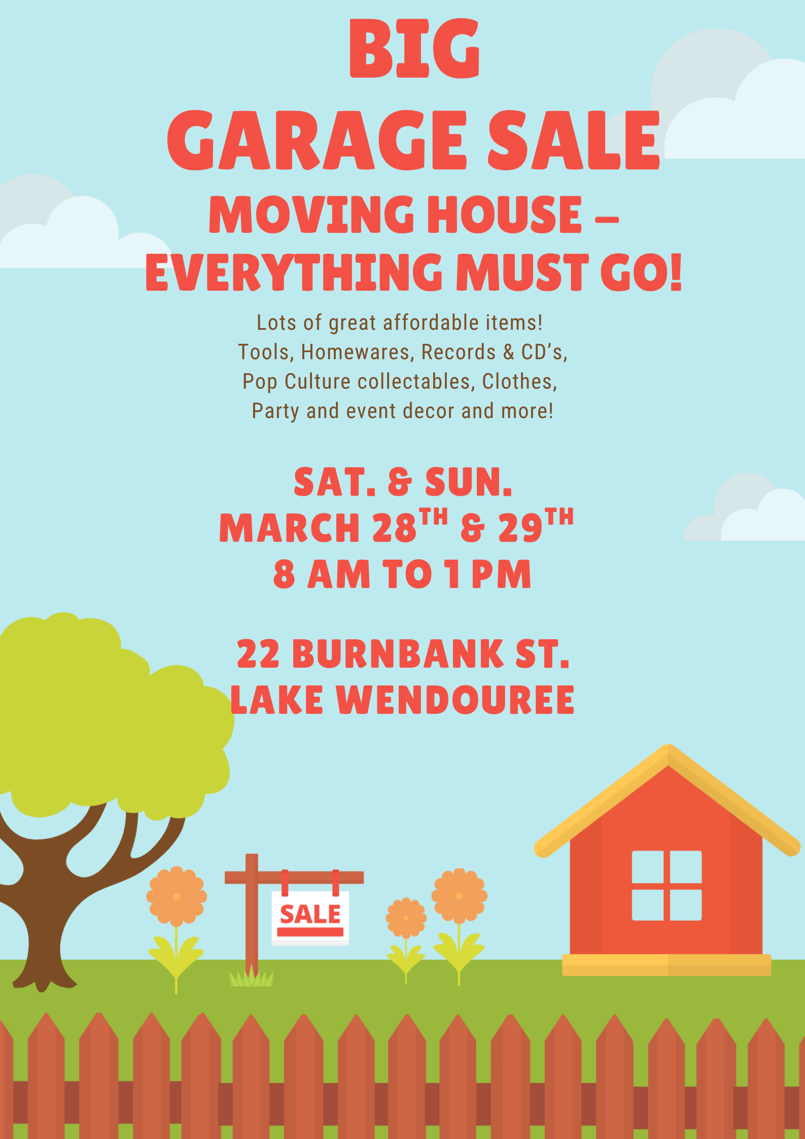 Big Garage Sale at 22 Burnbank St, Lake Wendouree - 3BA